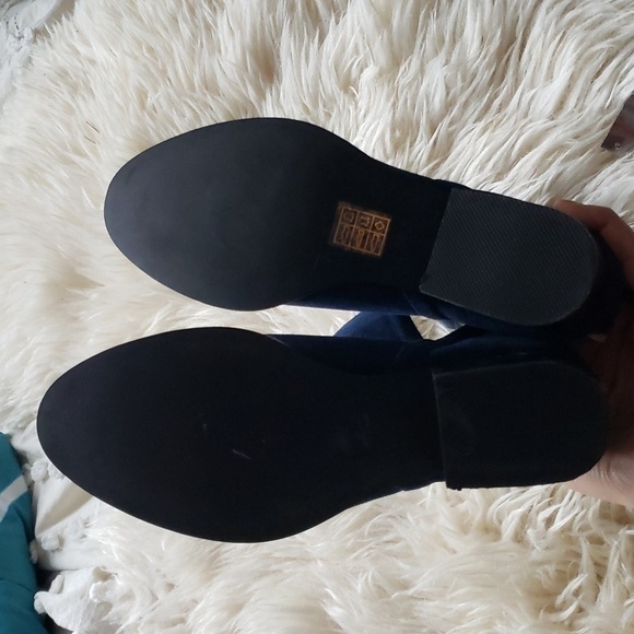 Jeffrey Campbell women's Oriley Cutout Ankle Boot blue leather 36.5 - Picture 5 of 11